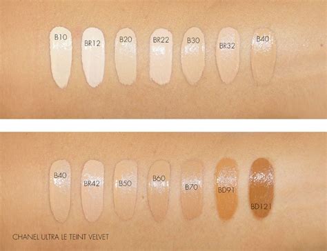 chanel ultra le teint foundation shades|chanel vitalumiere foundation color chart.